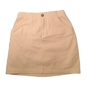 Hollister Ultra High-Rise Cream/White Striped Junior Skirt Size XS